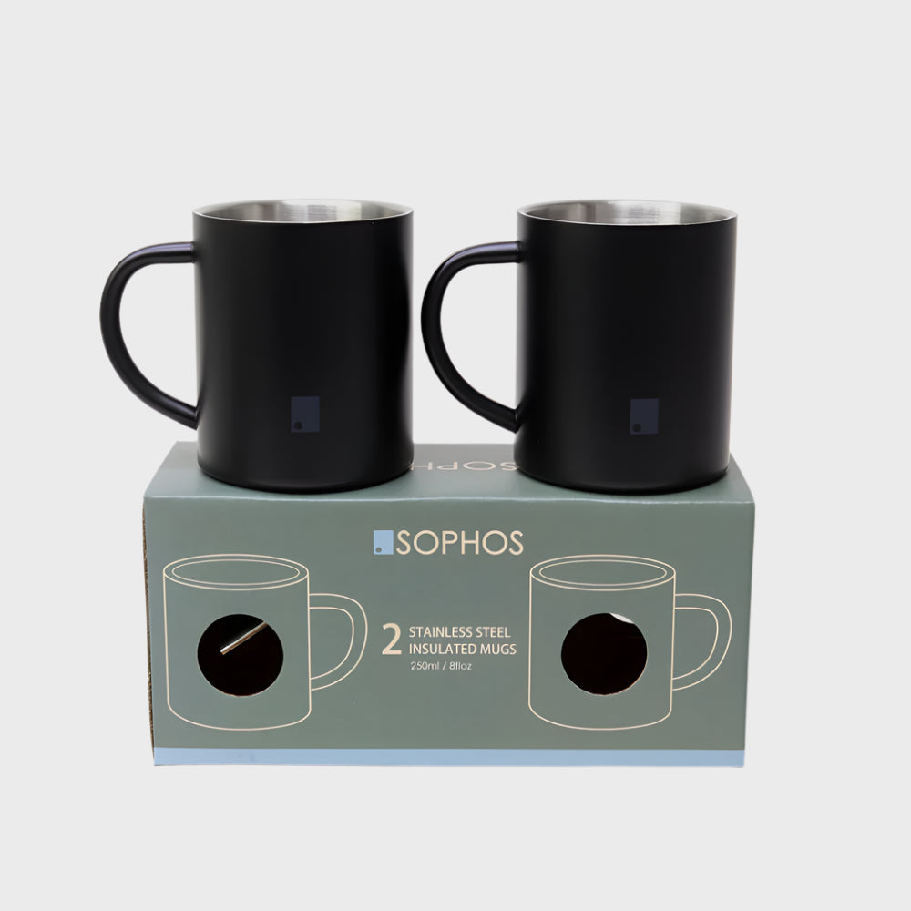 250 ml Matte Stainless Steel Insulated Mug Set