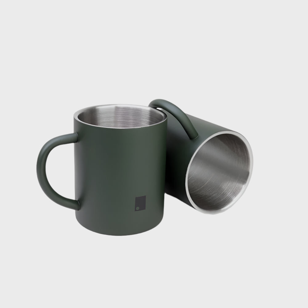 250 ml Matte Stainless Steel Insulated Mug Set