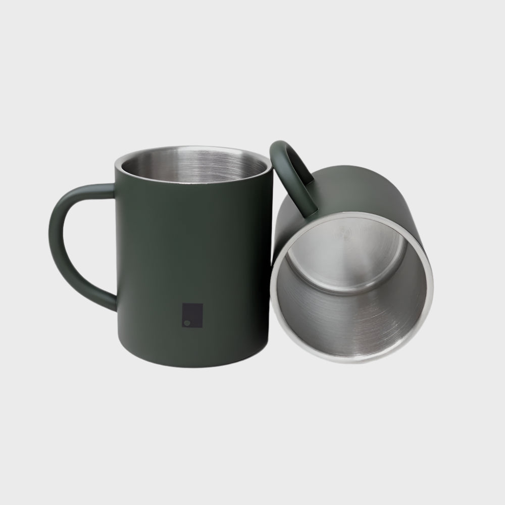 250 ml Matte Stainless Steel Insulated Mug Set