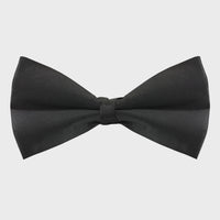 Black Silk Bow Tie