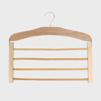 4 Rail Trouser Hanger Beech Wood