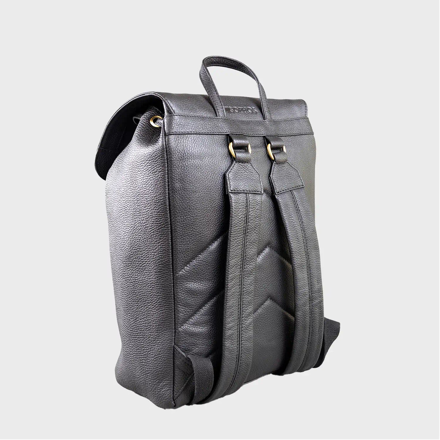 Elm Pebble Grain Leather Backpack