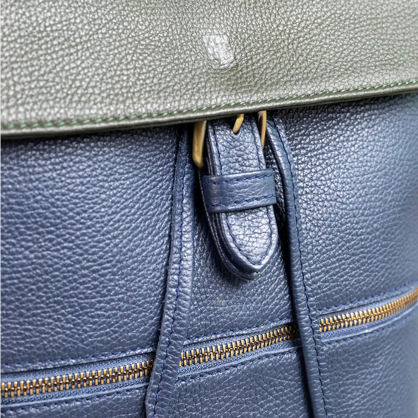 Elm Pebble Grain Leather Backpack