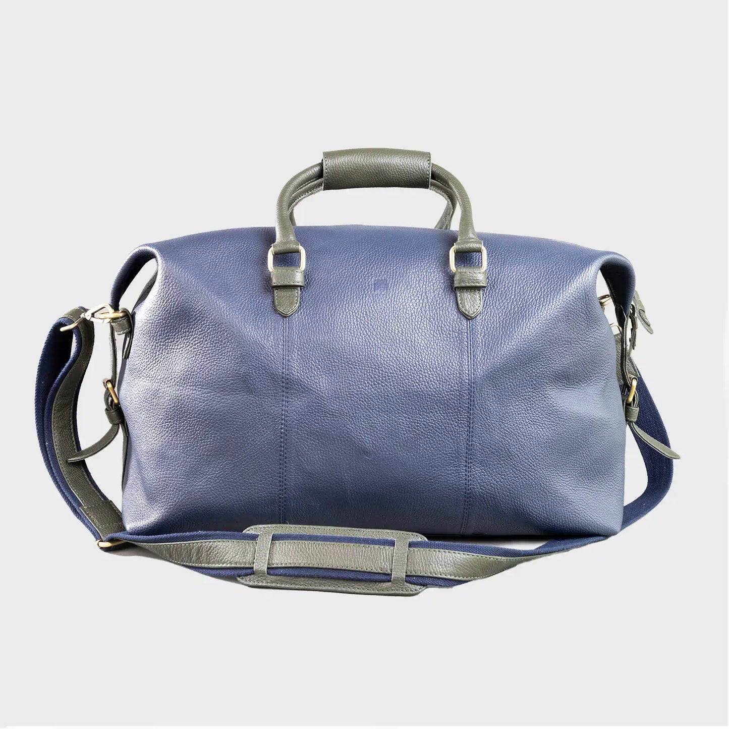 Oak Pebble Grain Leather Holdall