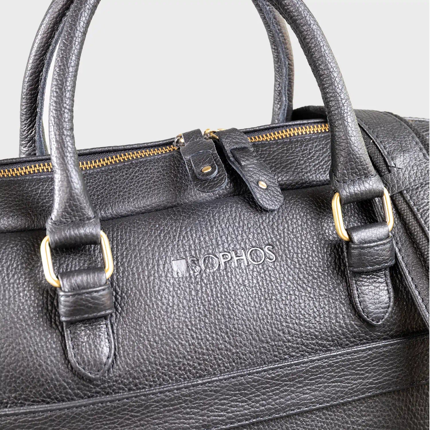 Alder Pebble Grain Leather Techbag