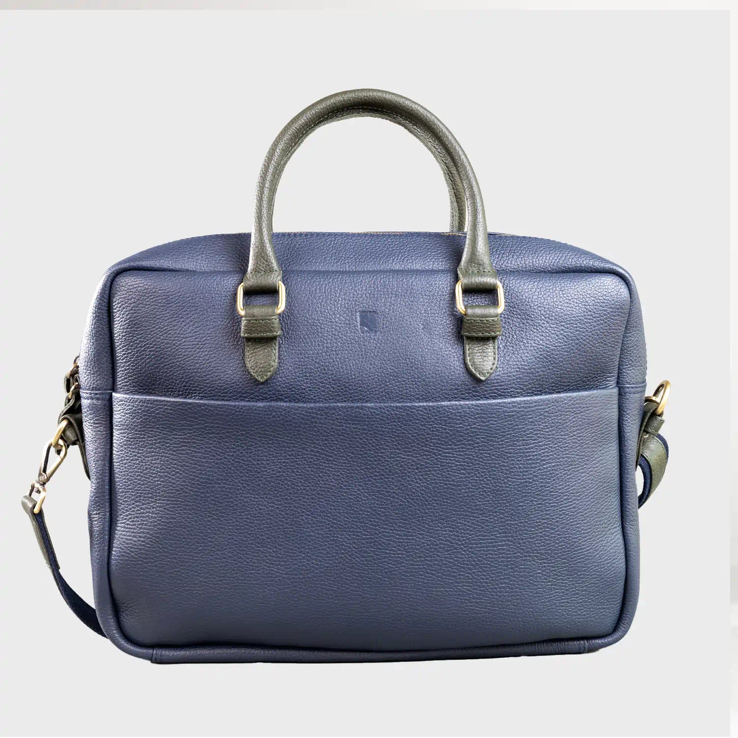 Alder Pebble Grain Leather Techbag