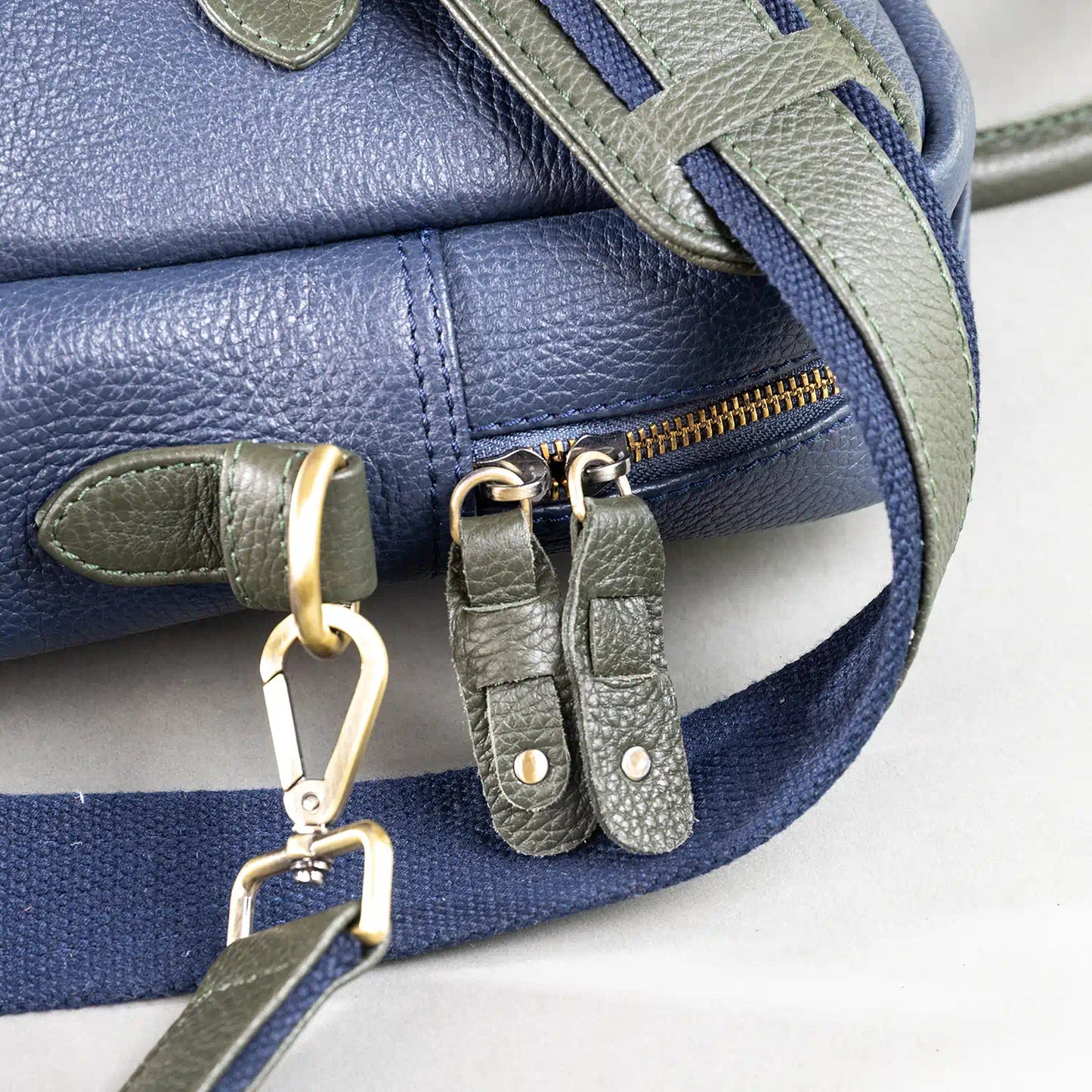 Alder Pebble Grain Leather Techbag