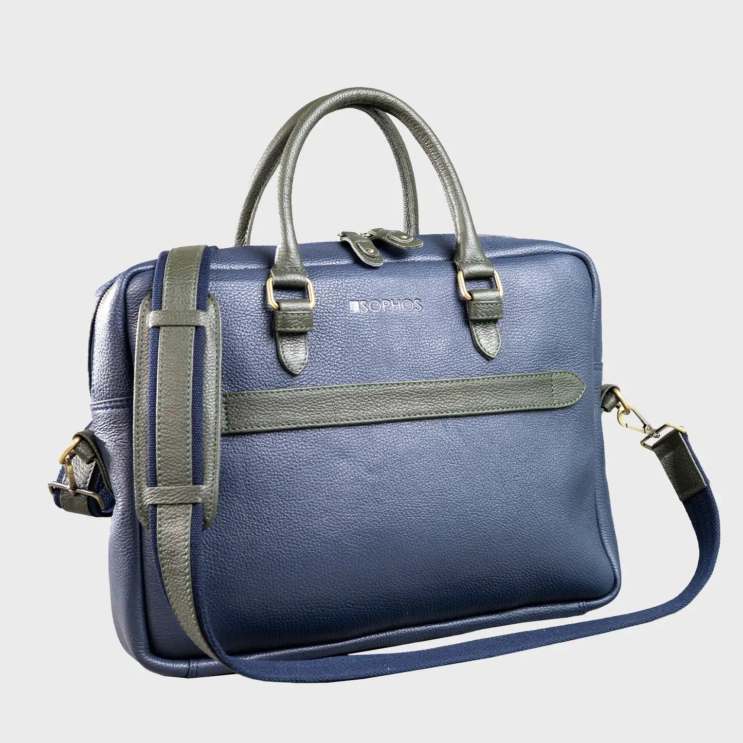 Alder Pebble Grain Leather Techbag