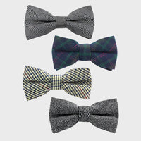 Pack of 12 Check Bow Ties - Mixed Designs