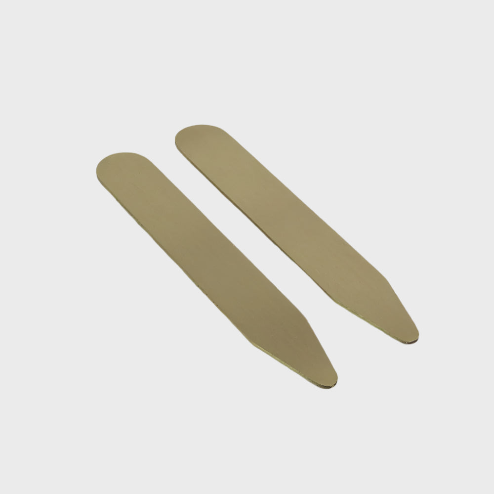 6.5cm Brushed Brass Collar Stiffener
