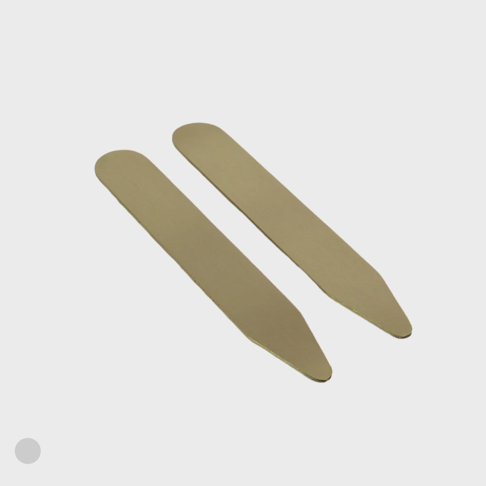 7cm Brushed Brass Collar Stiffener