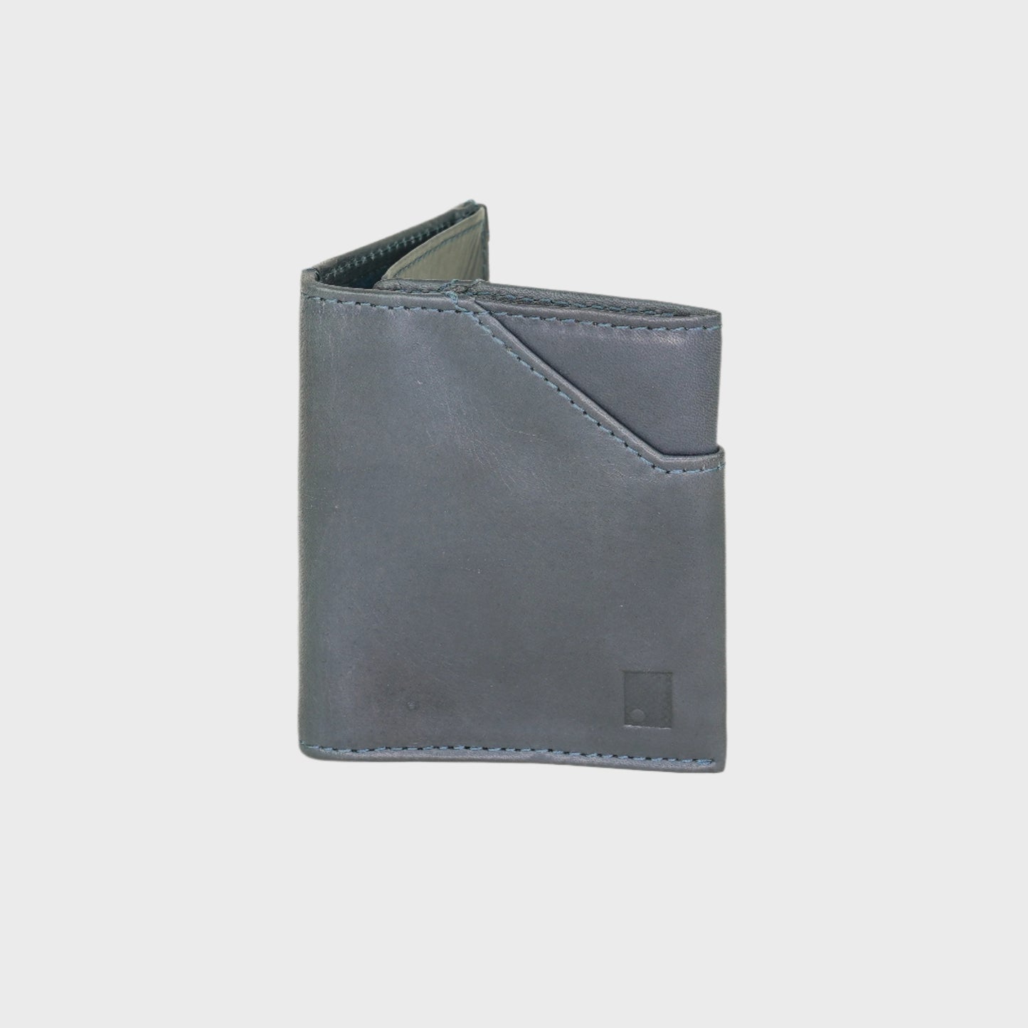 Colour-Block Leather Bi-Fold Wallet