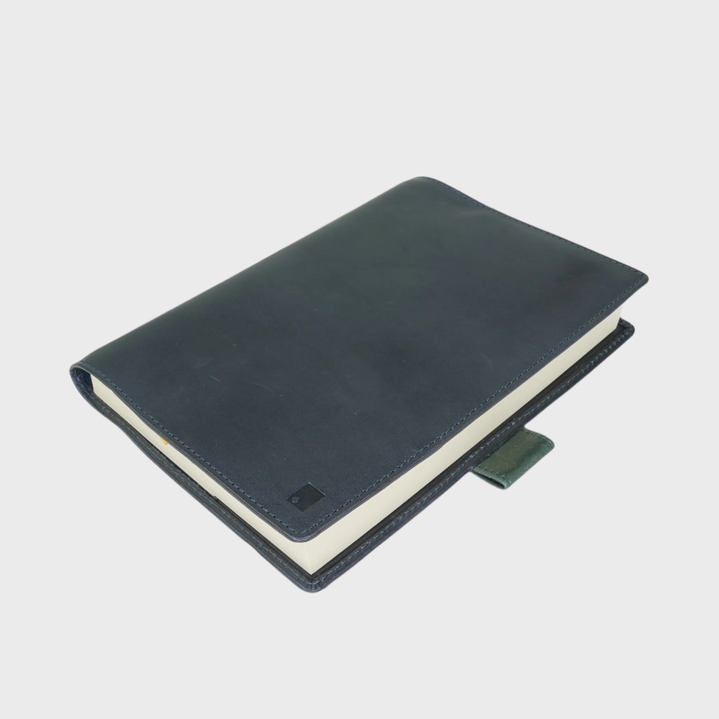 Colour-Block Leather Notebook