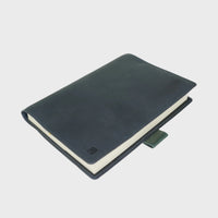 Colour-Block Leather Notebook