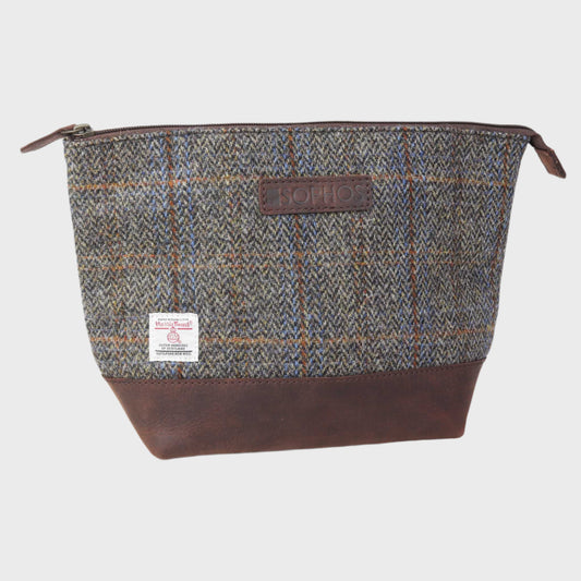 Harris Tweed Triangle Washbag