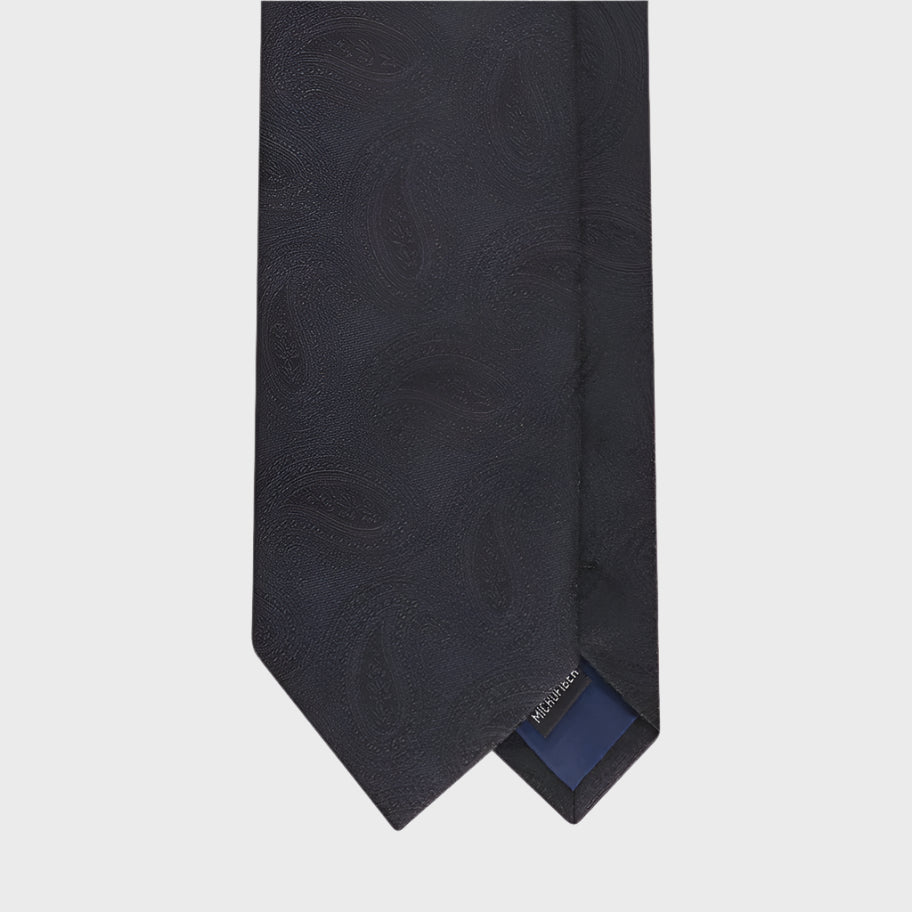 Paisley Teardrop Black Tie