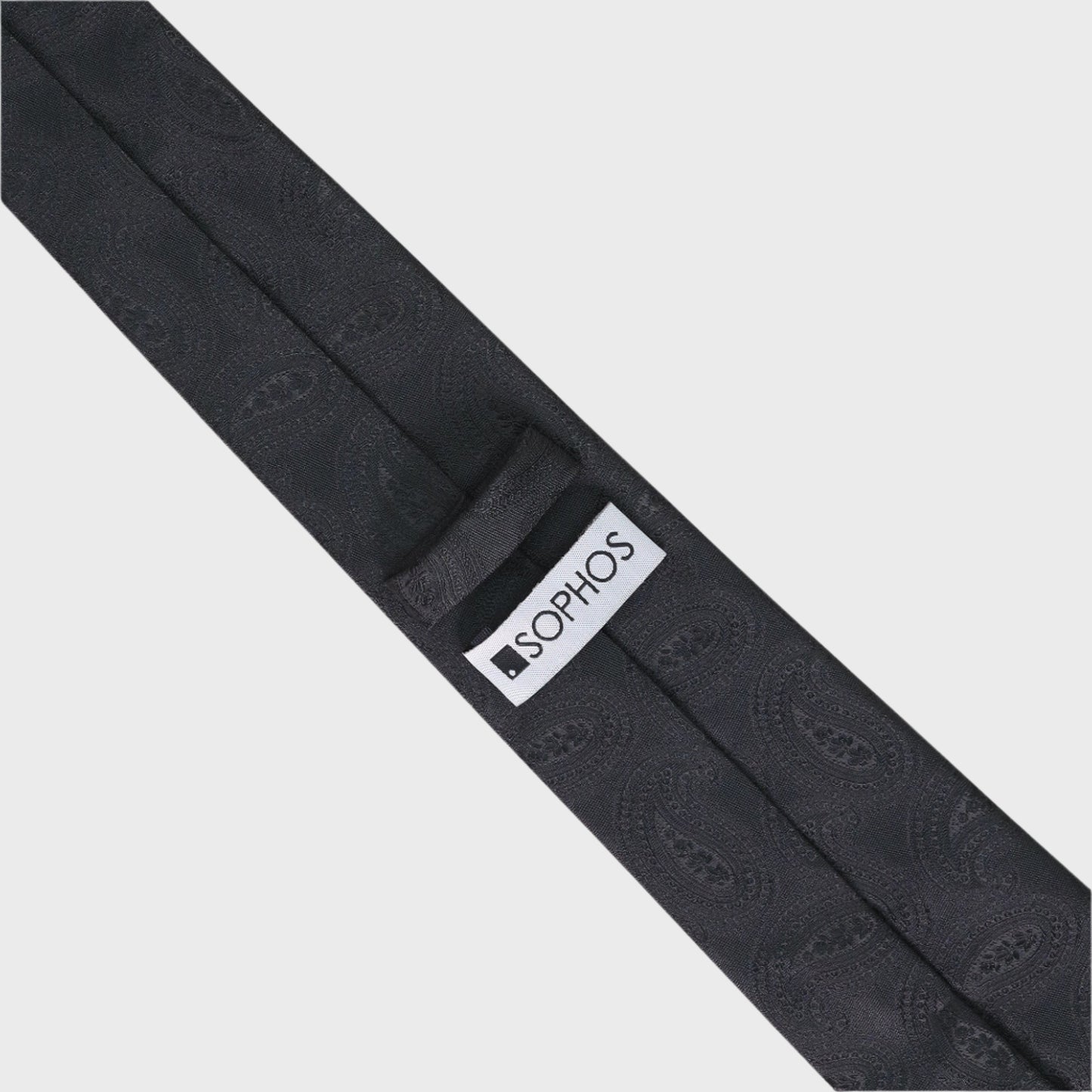 Paisley Teardrop Black Tie