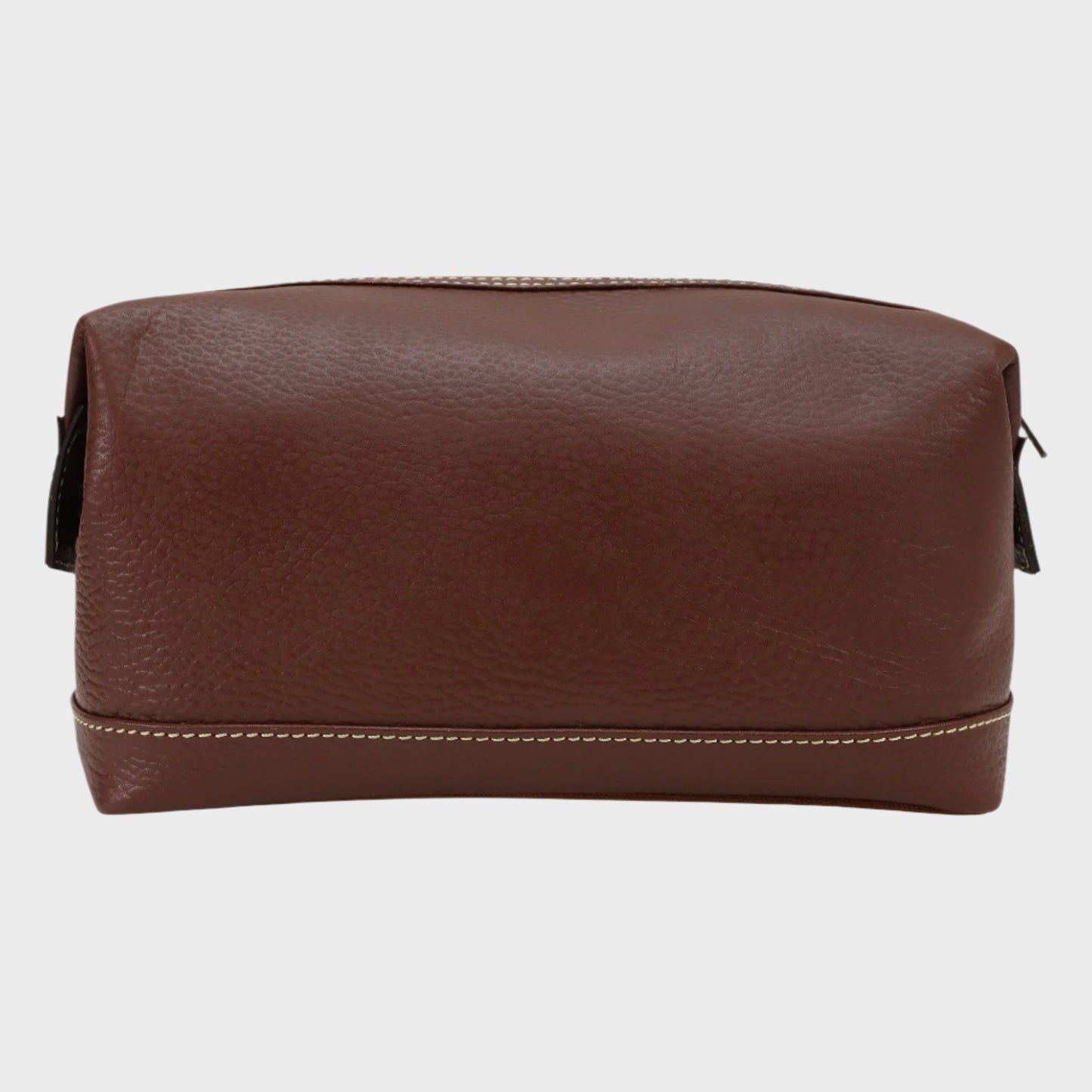 Attire Leather Stitched Washbag