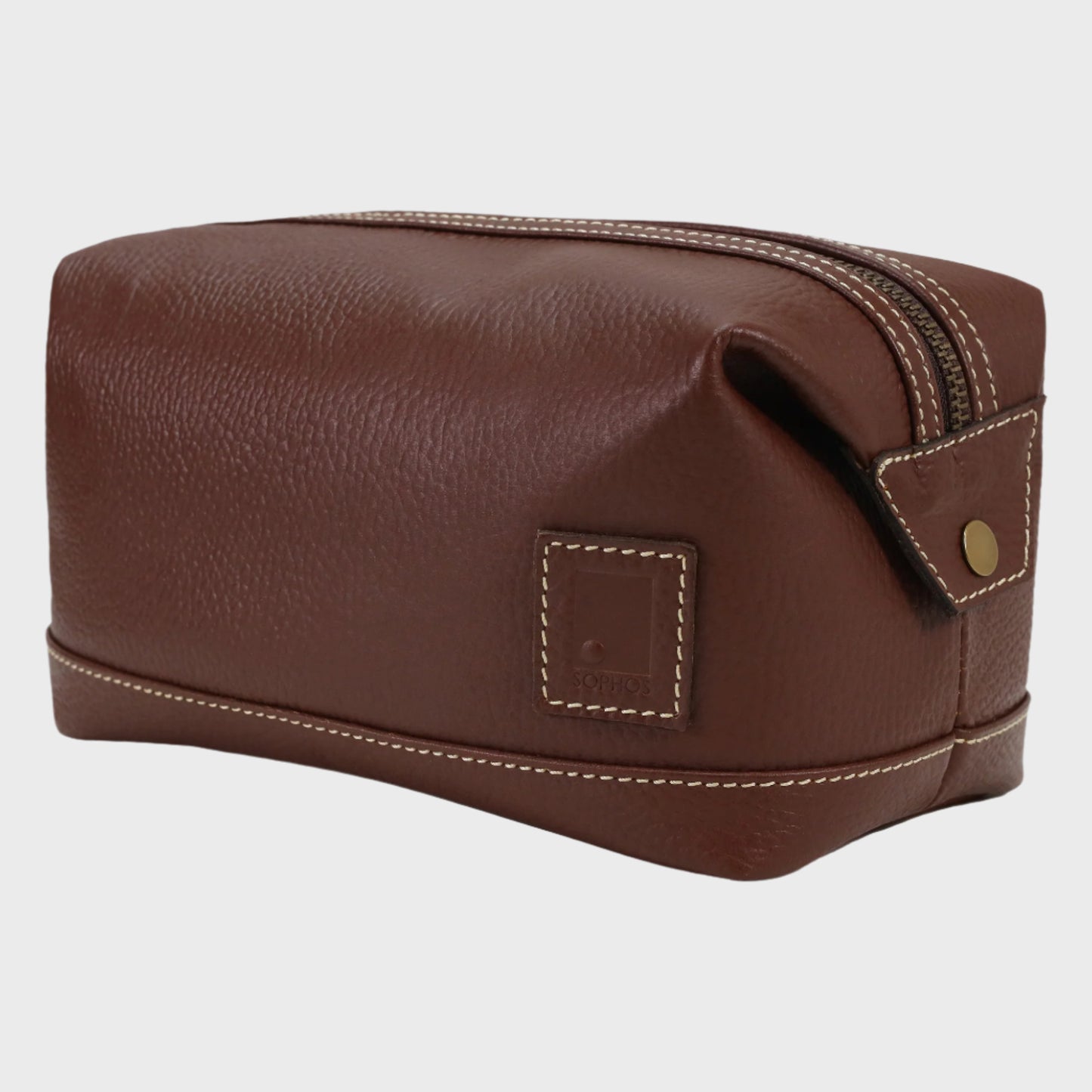 Attire Leather Stitched Washbag