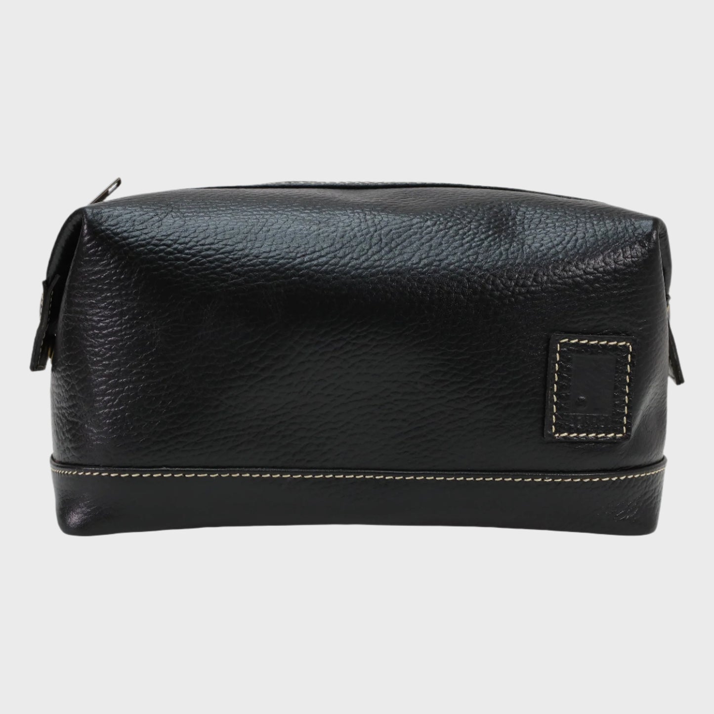 Attire Leather Stitched Washbag