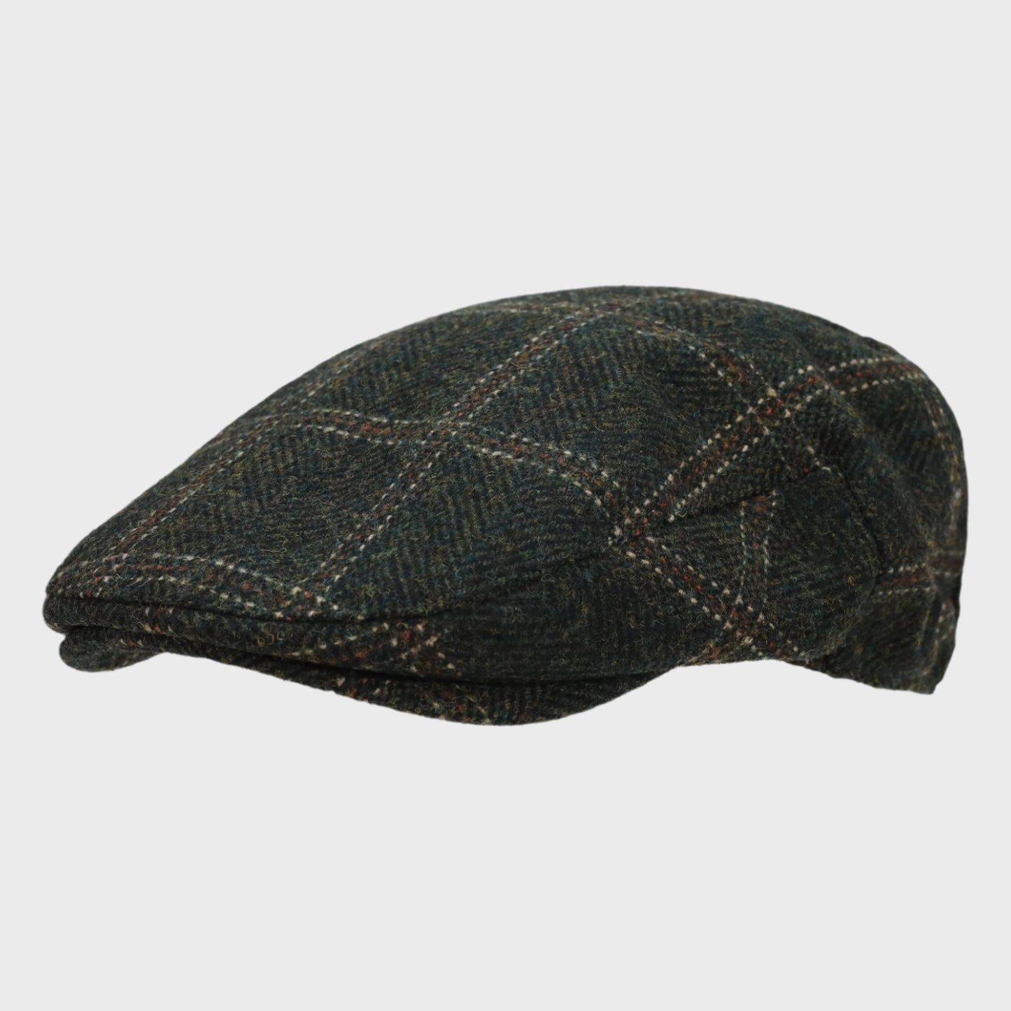 Vintage Check Pony Style Flat Cap