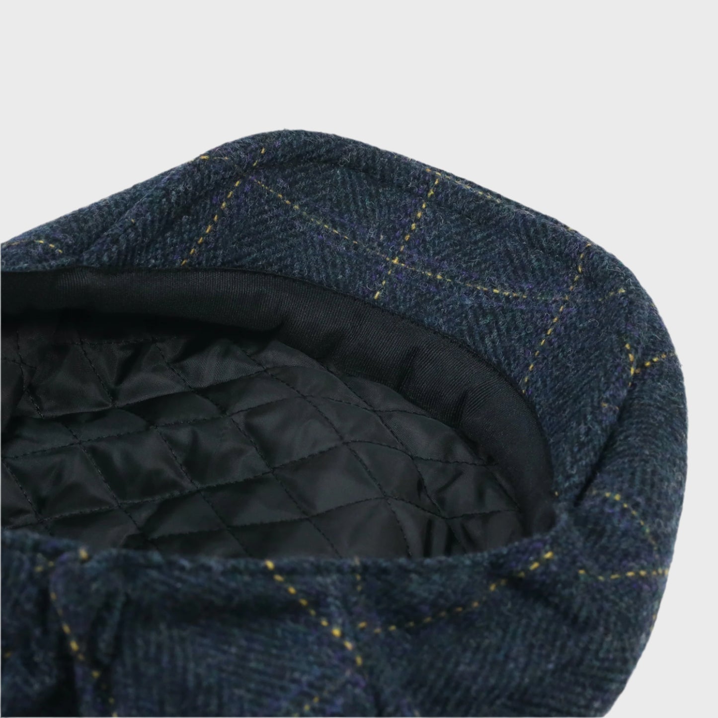 Vintage Check Pony Style Flat Cap