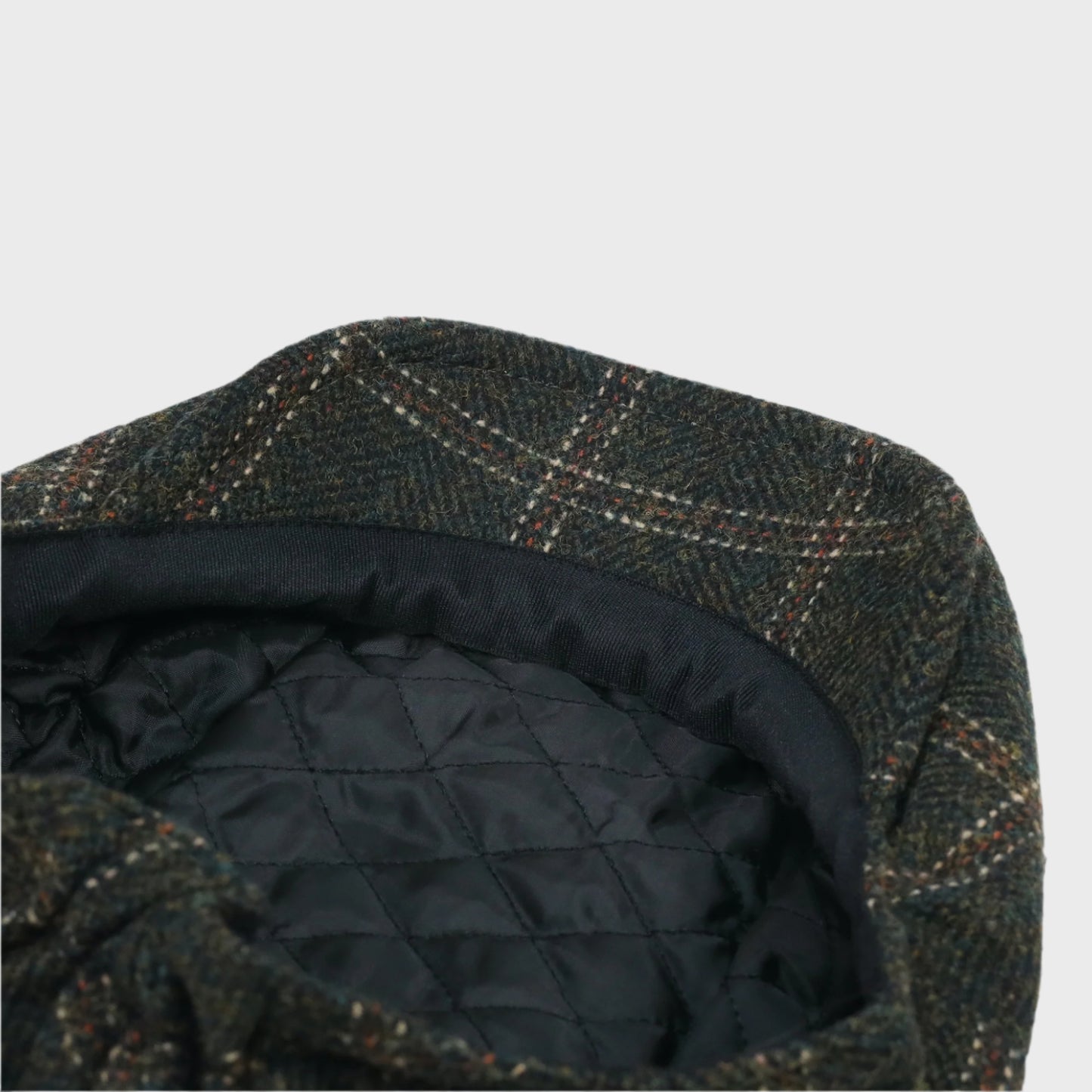 Vintage Check Pony Style Flat Cap