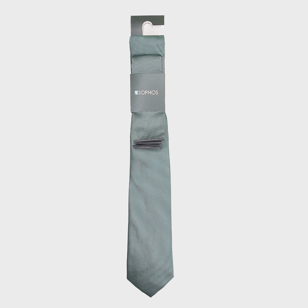 Sage Waffle Tie and Pocket Square Pack