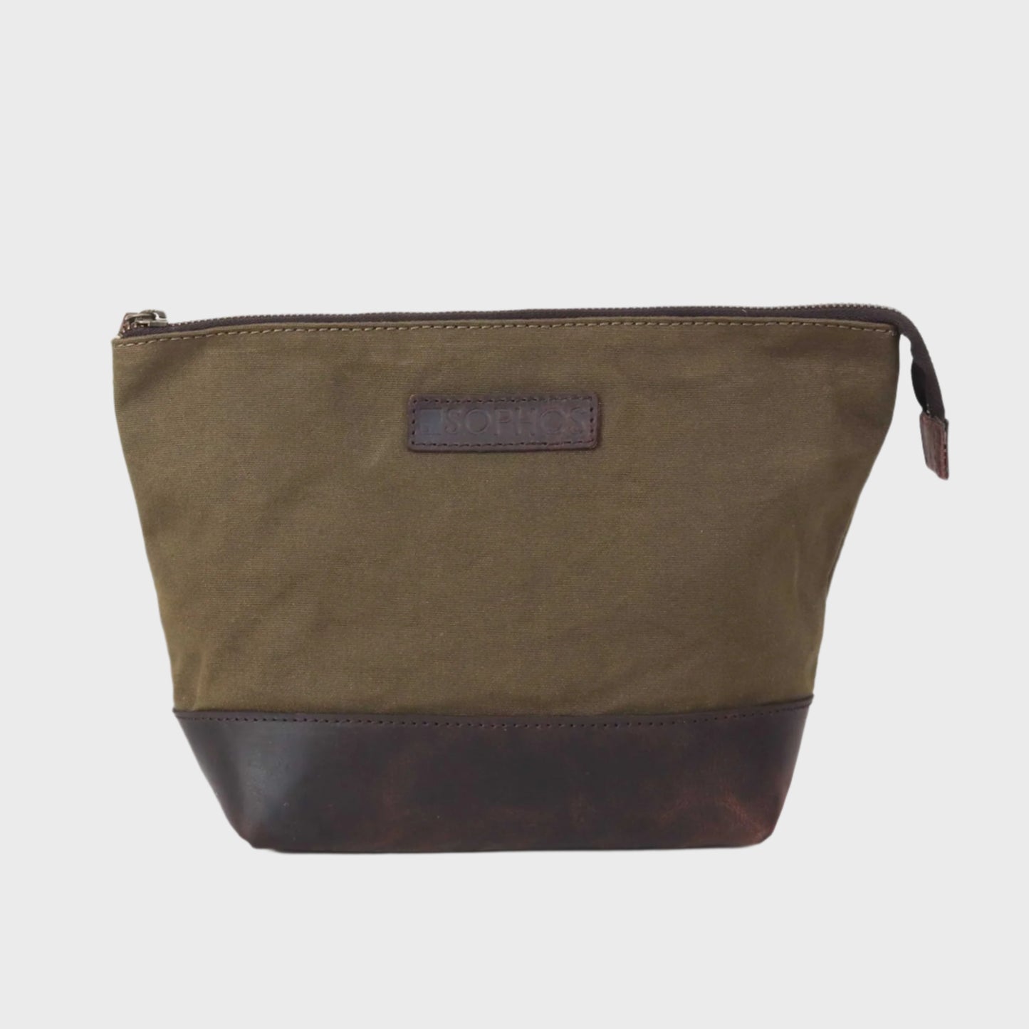 Waxed Canvas Triangle Washbag