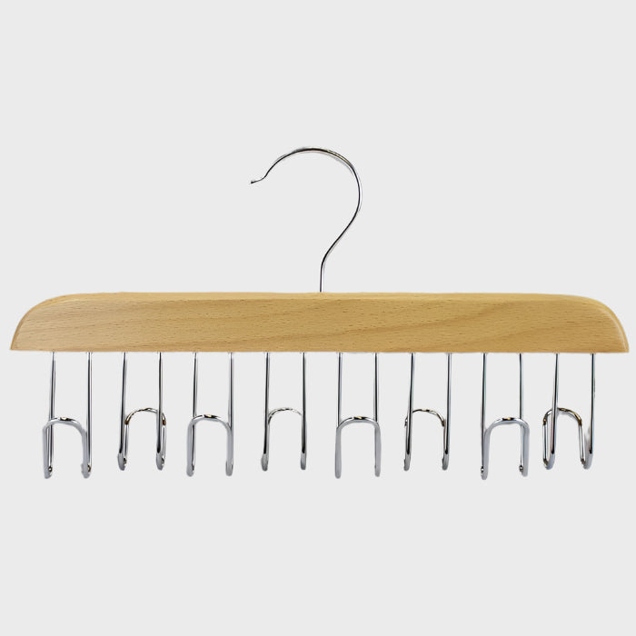 8 Hook Belt Rack Beech Wood