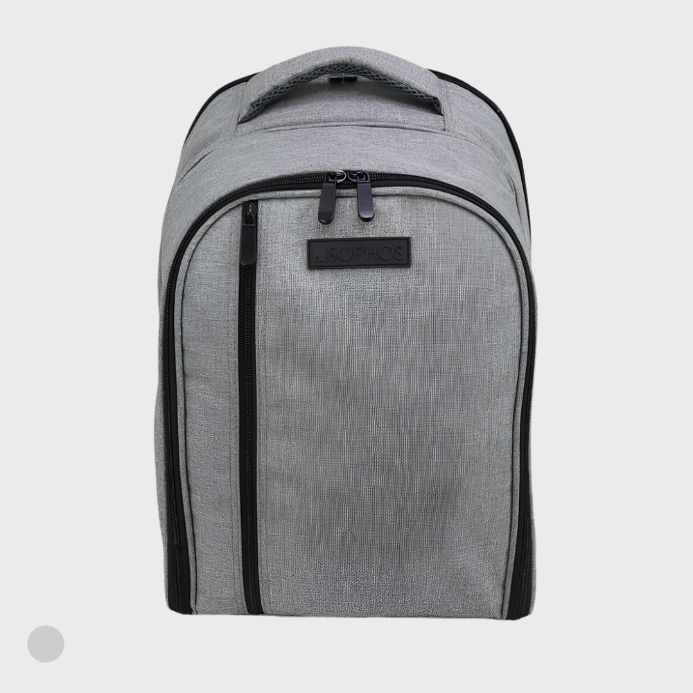 Grey Cooler Backpack with Picnic Set