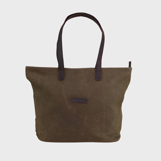 Waxed Canvas Tote Bag