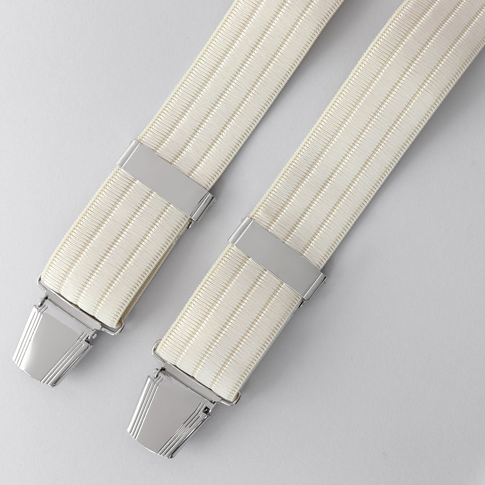 Ivory Stripe Wedding Braces Sophos Wholesale