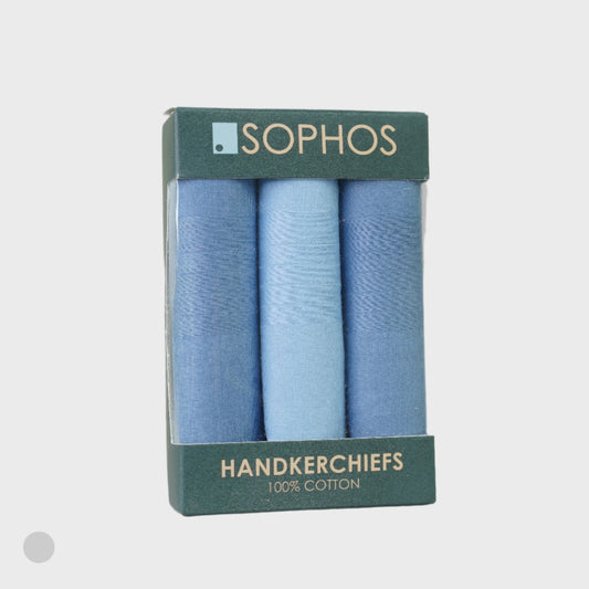 Air Force Blue / Light Blue Handkerchiefs - Pack of 3