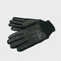 District Leather Glove with Knitted Writst