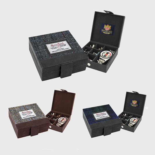 Harris Tweed Cufflink Box Bundle