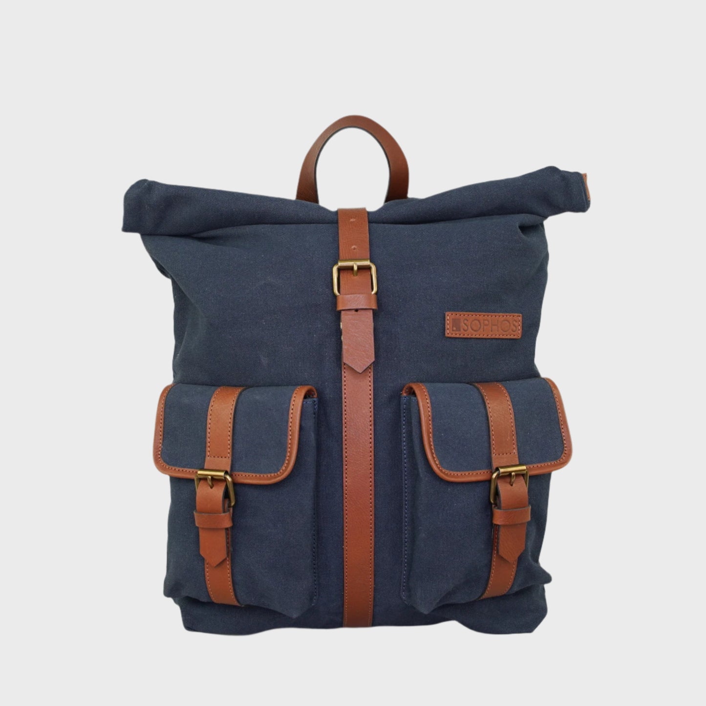 Waxed Canvas Roll Top Rucksack