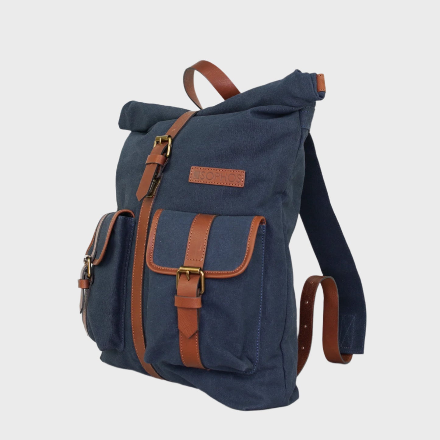 Waxed Canvas Roll Top Rucksack