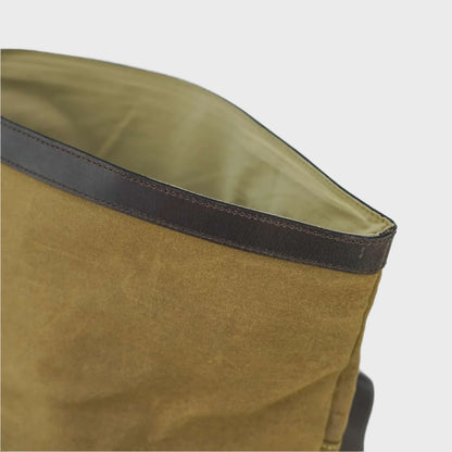 Waxed Canvas Roll Top Rucksack