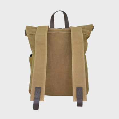 Waxed Canvas Roll Top Rucksack