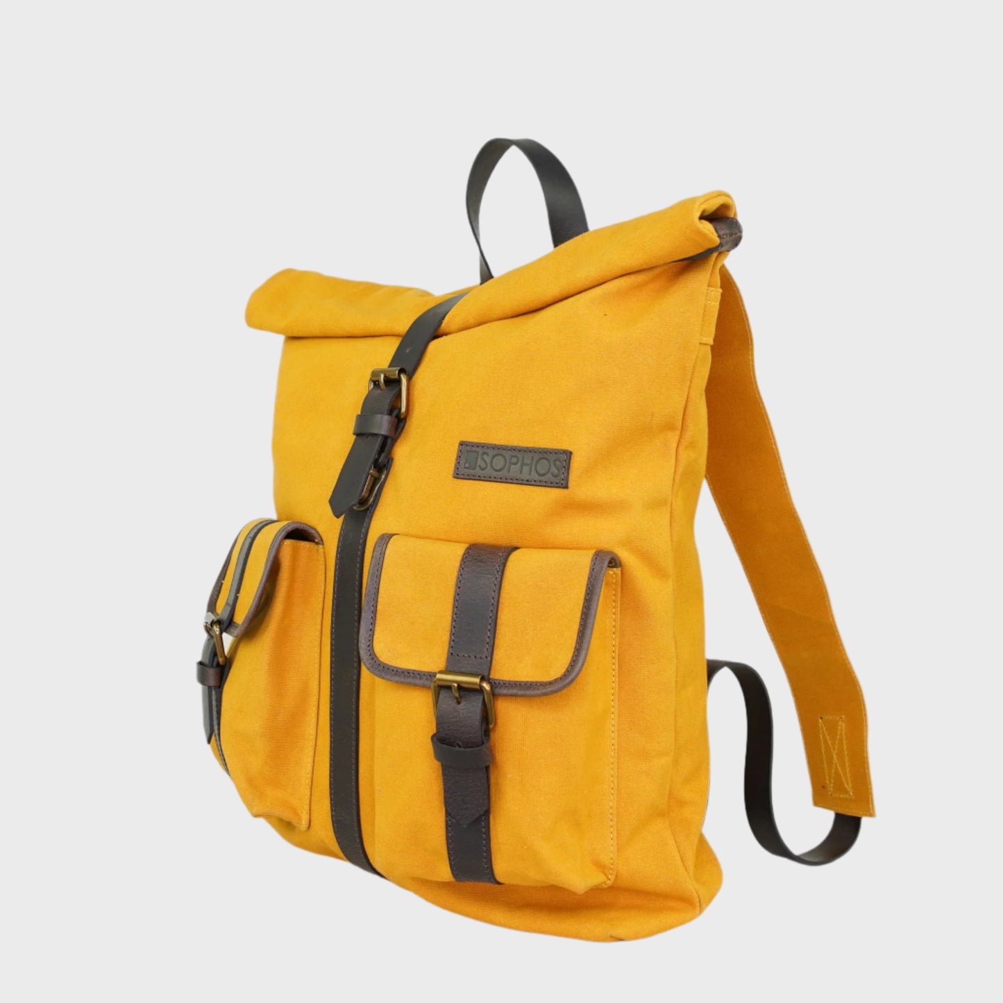 Waxed Canvas Roll Top Rucksack