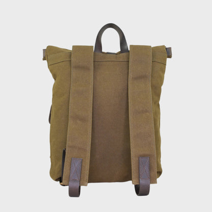 Waxed Canvas Roll Top Rucksack