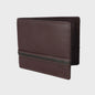 Pebble Grain Stripe Leather Wallet