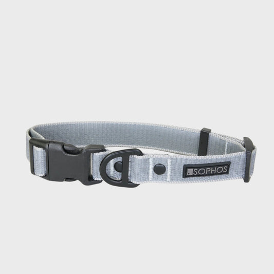 Reflective Grey Dog Collar