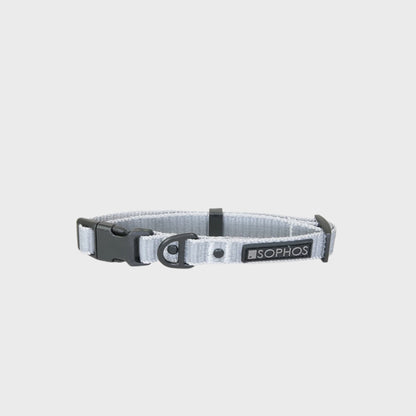 Reflective Grey Dog Collar