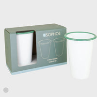 Twin Pack Enamel 400ml Tumblers