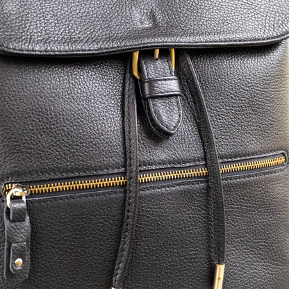 Elm Pebble Grain Leather Backpack