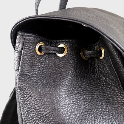 Elm Pebble Grain Leather Backpack