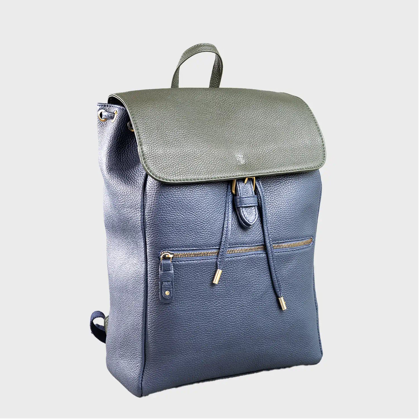 Elm Pebble Grain Leather Backpack