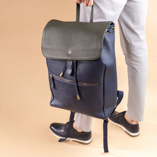 Elm Pebble Grain Leather Backpack